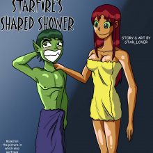 Starfire's Shared Shower