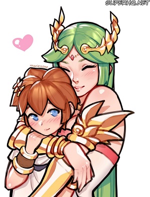 Hentai Palutena and Pit