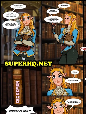 zelda-in-a-library